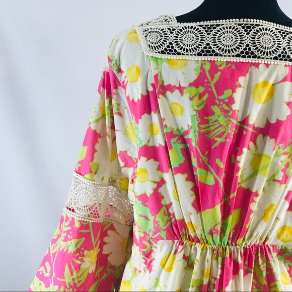 LILLY PULITZER Empire Pink Daisy dress - Picture 15 of 16